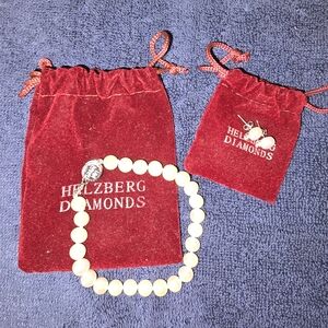Helzberg pearl earrings and bracelet